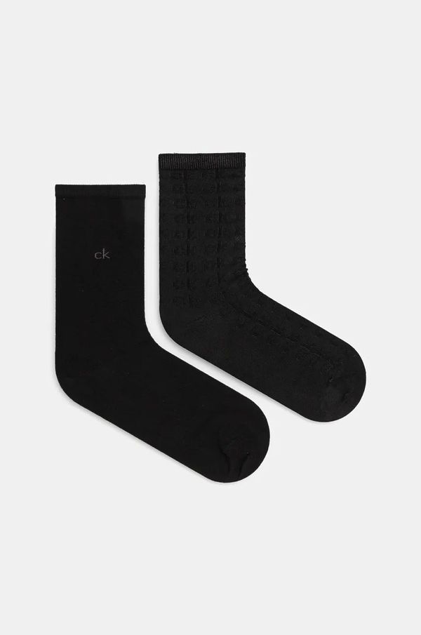 Calvin Klein Čarape Calvin Klein 2-pack za žene, boja: crna, 701230656