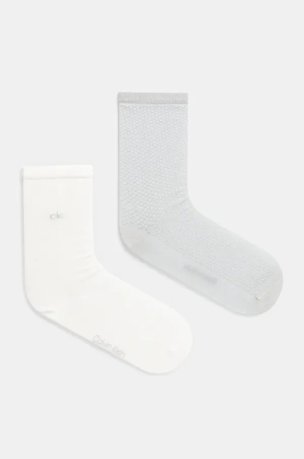 Calvin Klein Čarape Calvin Klein 2-pack za žene, boja: siva, 701232094