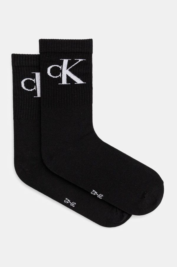 Calvin Klein Jeans Čarape Calvin Klein Jeans 2-pack za žene, boja: crna, 701228811