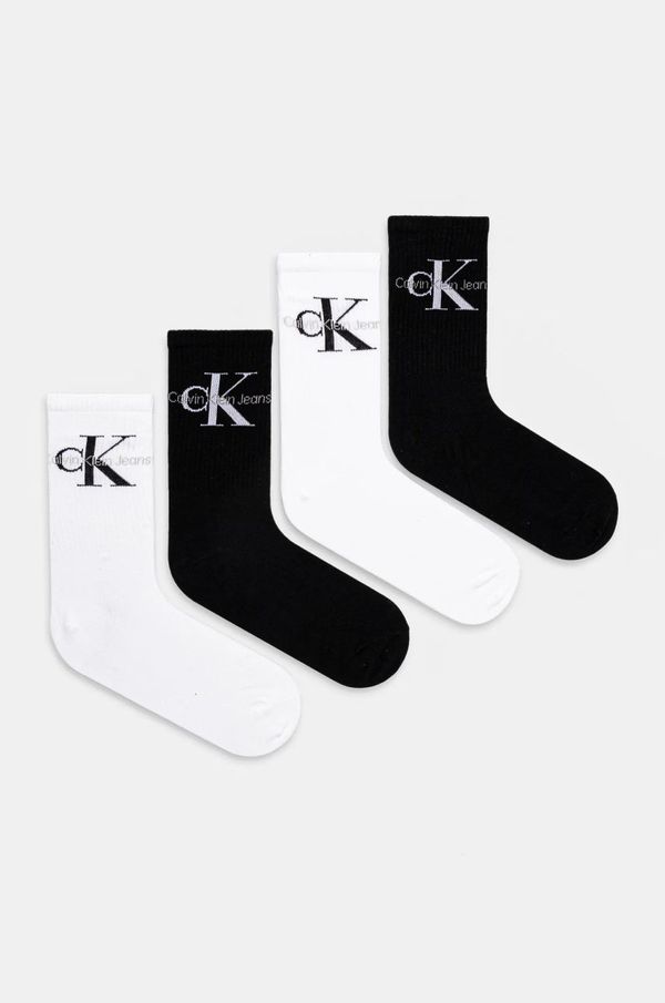 Calvin Klein Jeans Čarape Calvin Klein Jeans 4-pack za žene, boja: crna, 701229462