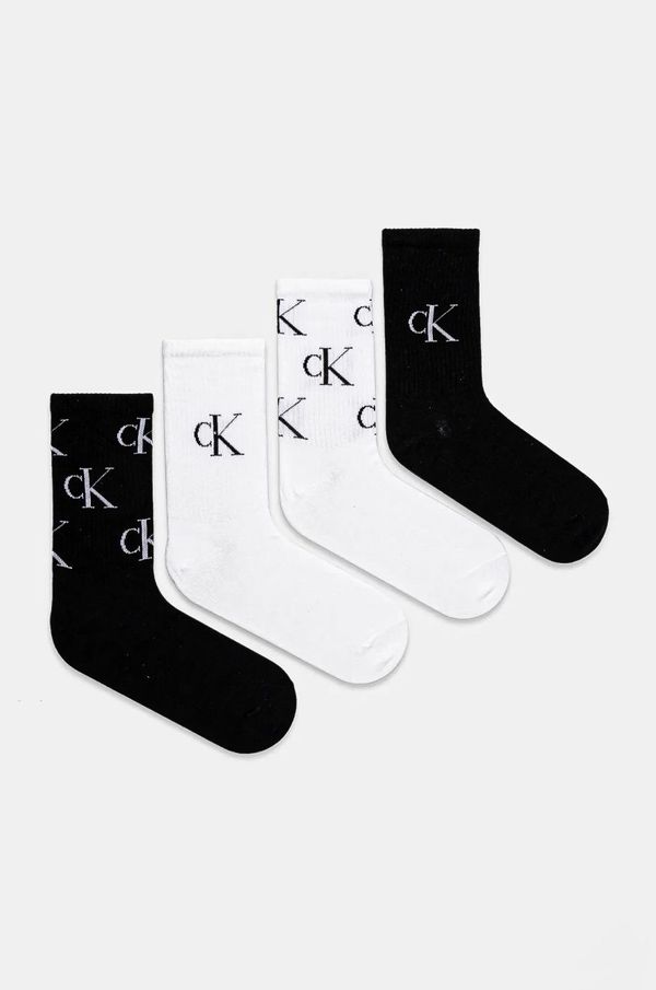 Calvin Klein Jeans Čarape Calvin Klein Jeans 4-pack za žene, boja: crna, 701229463