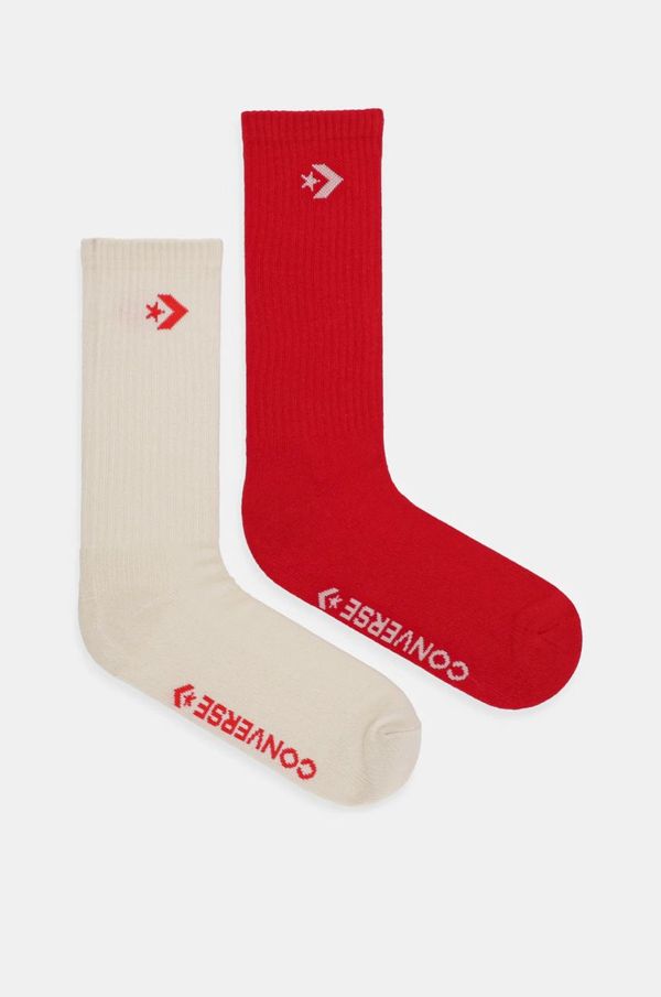 Converse Čarape Converse 2-pack boja: bež, E1308D-2020