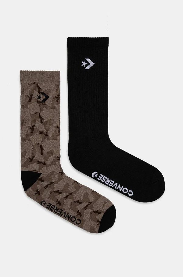Converse Čarape Converse 2-pack za muškarce, boja: crna, E1303B-2010