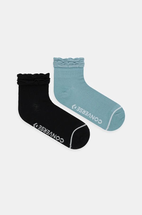 Converse Čarape Converse 2-pack za žene, boja: crna, E1306B-2001