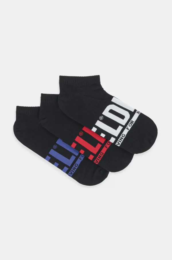 Diesel Čarape Diesel SKM-GOST-THREEPACK SOCKS 3-pack za muškarce, boja: crna, 00SI8H.0EGBH