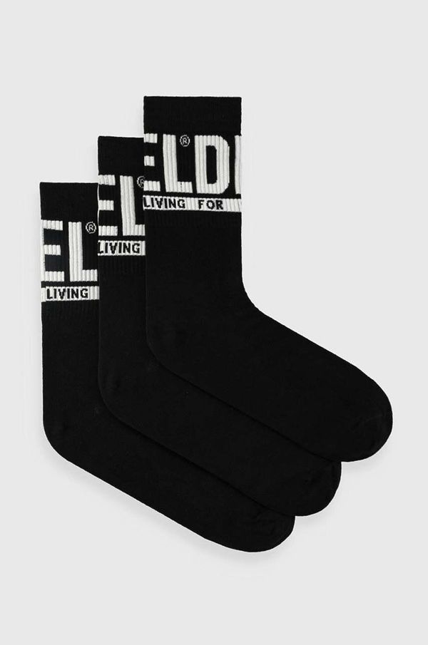Diesel Čarape Diesel SKM-RAY-THREEPACK 3-pack za muškarce, boja: crna, 00SAYJ.2QATV