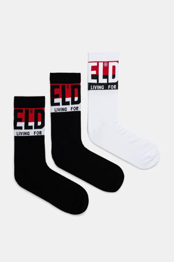 Diesel Čarape Diesel SKM-RAY-THREEPACK SOCKS 3-pack za muškarce, boja: crna, 00SAYJ.0IQAR
