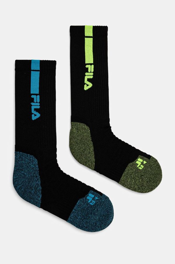 Fila Čarape Fila 2-pack za muškarce, boja: crna, F2525