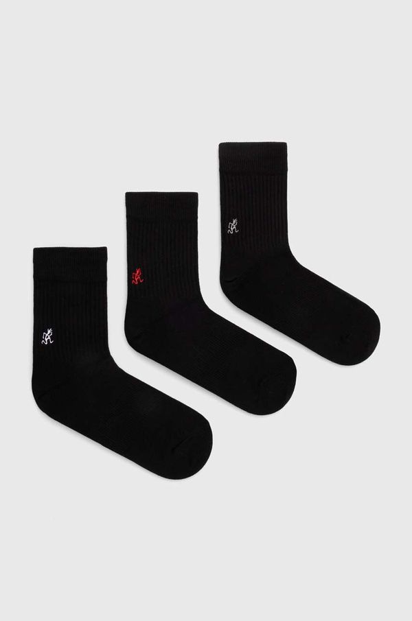 Gramicci Čarape Gramicci 3-pack Basic Crew Socks za muškarce, boja: crna, SX.M04-White