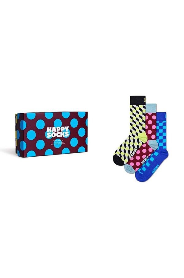 Happy Socks Čarape Happy Socks 3-Pack Multicolor Gift Set 3-pack P001721