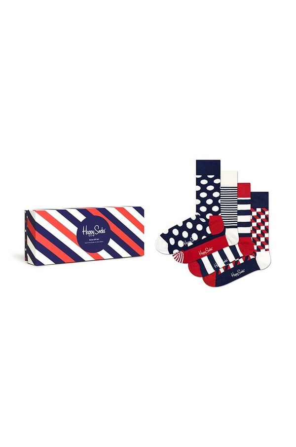 Happy Socks Čarape Happy Socks 4-pack za žene, boja: tamno plava