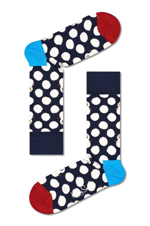Happy Socks Čarape Happy Socks Big Dot Snowman boja: tamno plava