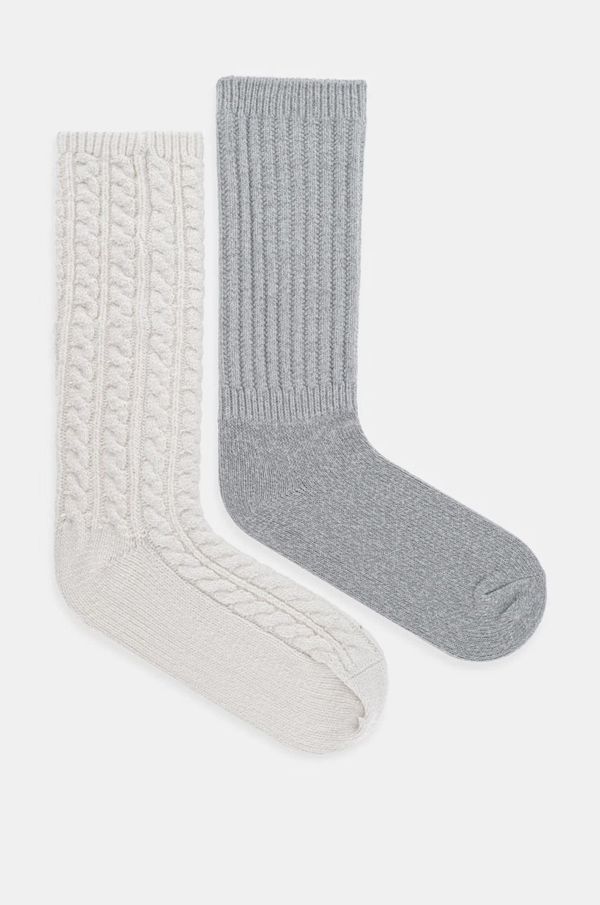 Hollister Co. Čarape Hollister Co. 2-pack za žene, boja: siva, KI354-4035