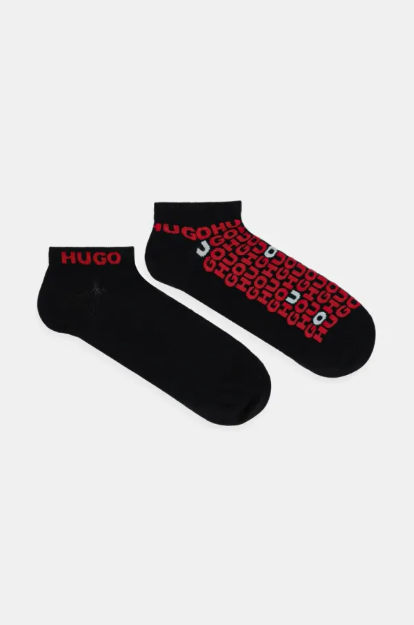 HUGO Čarape HUGO 2-pack za muškarce, boja: crna, 50520998