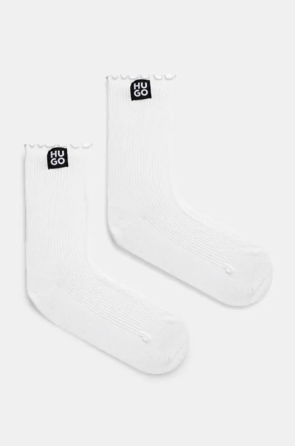 HUGO Čarape HUGO 2-pack za žene, boja: bijela, 50530513