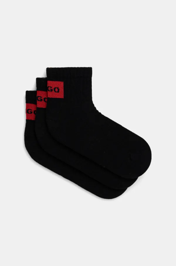 HUGO Čarape HUGO 3-pack za muškarce, boja: crna, 50541597