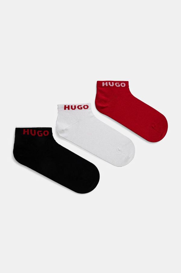 Hugo Čarape HUGO 3-pack za žene, boja: bijela, 50516397
