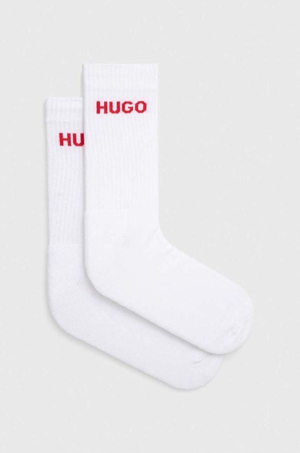 HUGO Čarape HUGO 6-pack za muškarce, boja: bijela