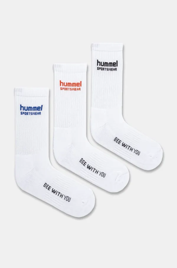 Hummel Čarape Hummel 3-pack boja: bijela, 225371