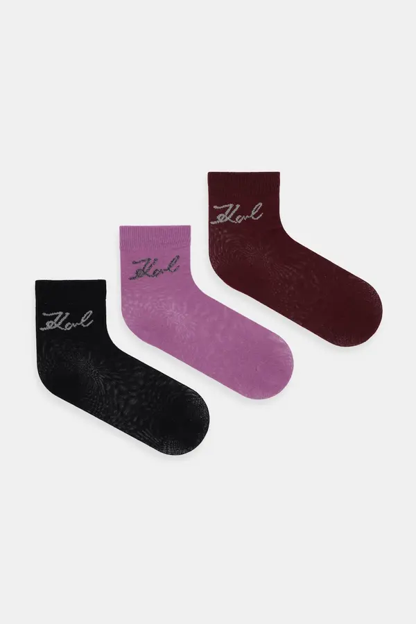 Karl Lagerfeld Čarape Karl Lagerfeld 3-pack K/SIGNATURE