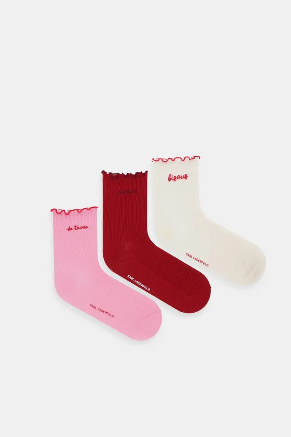 Karl Lagerfeld Čarape Karl Lagerfeld KARL SLOGAN 3-pack