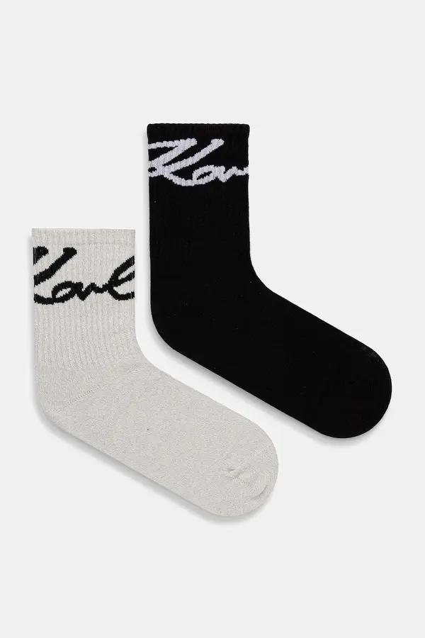 Karl Lagerfeld Čarape Karl Lagerfeld SIGNATURE LUREX 2-pack