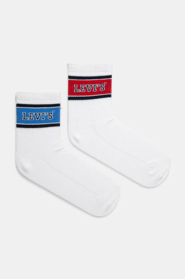 Levi's Čarape Levi's 2-pack boja: bijela, 37157-1150
