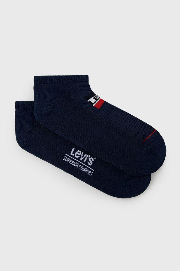 Levi's Čarape Levi's (2-pack) za muškarce, boja: tamno plava