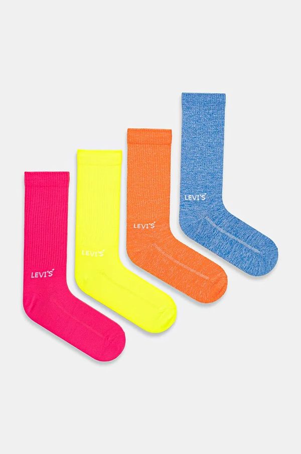 Levi's Čarape Levi's 4-pack boja: ružičasta, 37157-1170