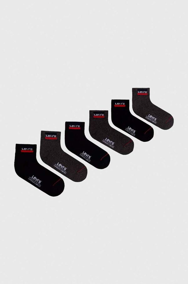 Levi's Čarape Levi's 6-pack boja: siva