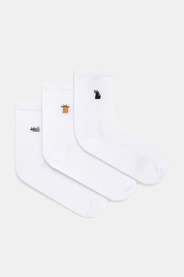 Medicine Čarape Medicine 3-pack za žene, boja: bijela