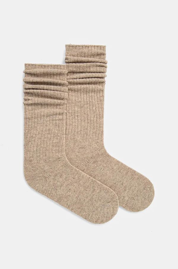 Medicine Čarape s dodatkom vune Medicine za žene, boja: bež