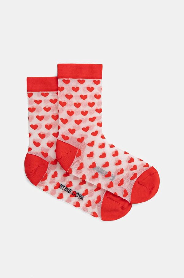 Stine Goya Čarape Stine Goya za žene, boja: crvena, SG-PS25-A013-2288