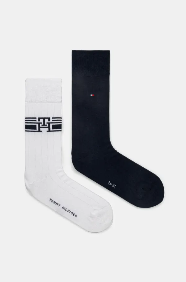 Tommy Hilfiger Čarape Tommy Hilfiger 2-pack za muškarce, boja: bijela, 701232598