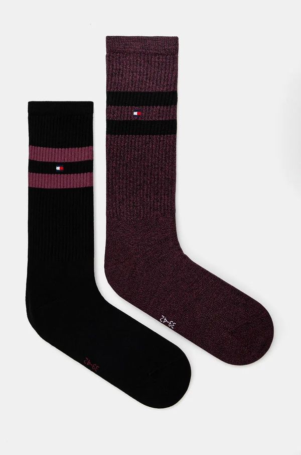 Tommy Hilfiger Čarape Tommy Hilfiger 2-pack za muškarce, boja: crna, 701229841