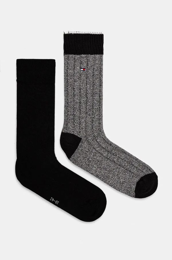 Tommy Hilfiger Čarape Tommy Hilfiger 2-pack za muškarce, boja: crna, 701229842