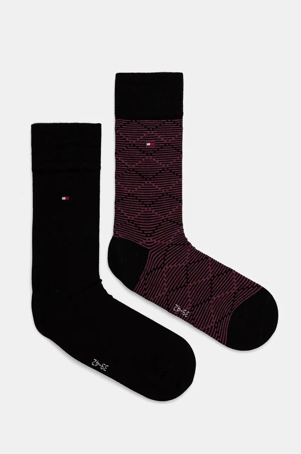 Tommy Hilfiger Čarape Tommy Hilfiger 2-pack za muškarce, boja: crna, 701229843