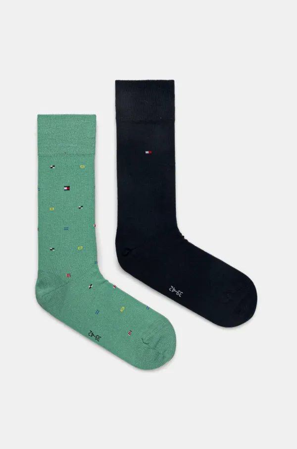 Tommy Hilfiger Čarape Tommy Hilfiger 2-pack za muškarce, boja: tirkizna, 701232597