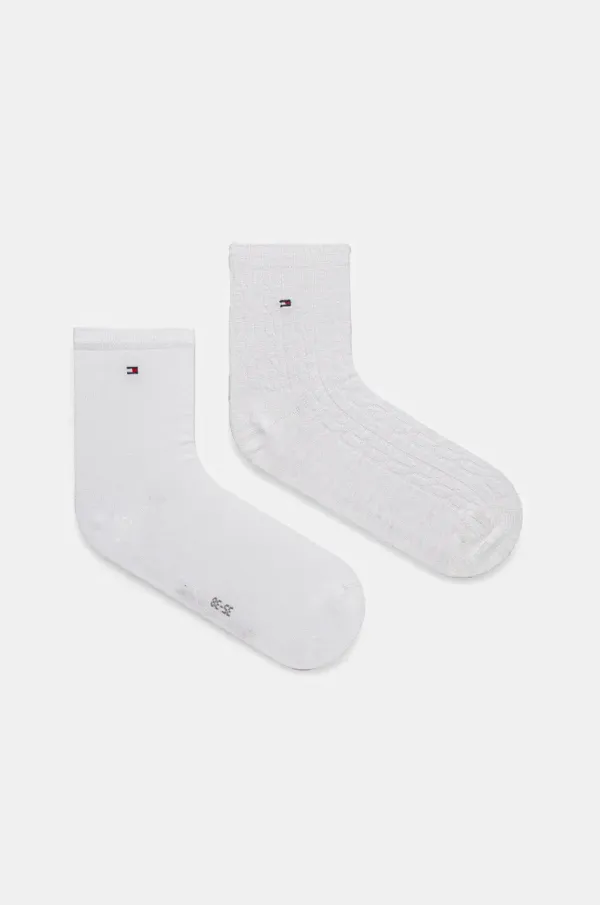 Tommy Hilfiger Čarape Tommy Hilfiger 2-pack za žene, boja: bijela, 701232608
