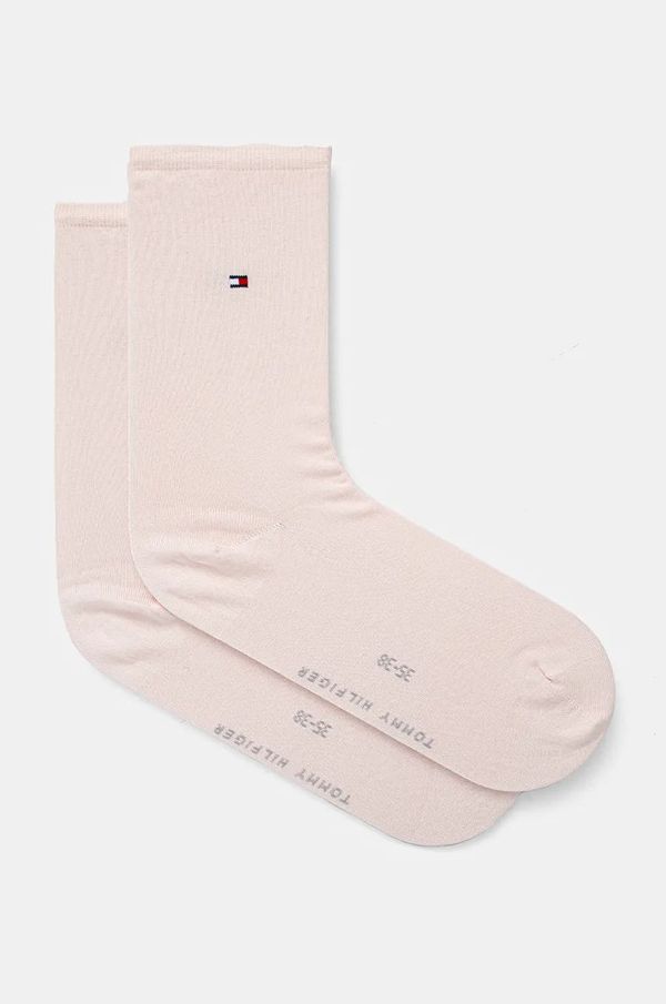 Tommy Hilfiger Čarape Tommy Hilfiger 2-pack za žene, boja: ružičasta, 371221107