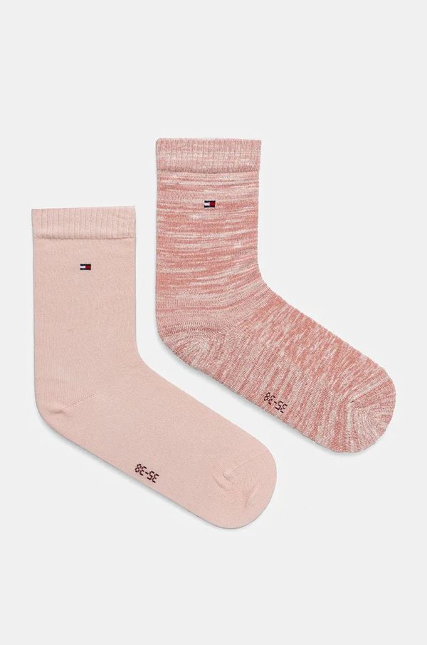 Tommy Hilfiger Čarape Tommy Hilfiger 2-pack za žene, boja: ružičasta, 701229862