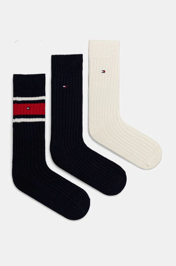 Tommy Hilfiger Čarape Tommy Hilfiger 3-pack za muškarce, boja: tamno plava, 101013215