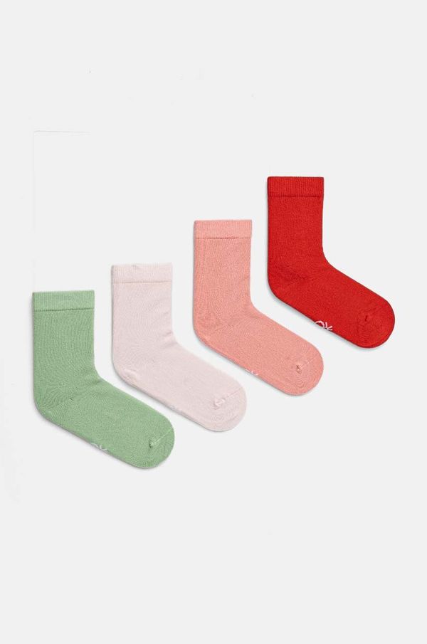United Colors of Benetton Čarape United Colors of Benetton 4-pack boja: ružičasta, 6GRD07028