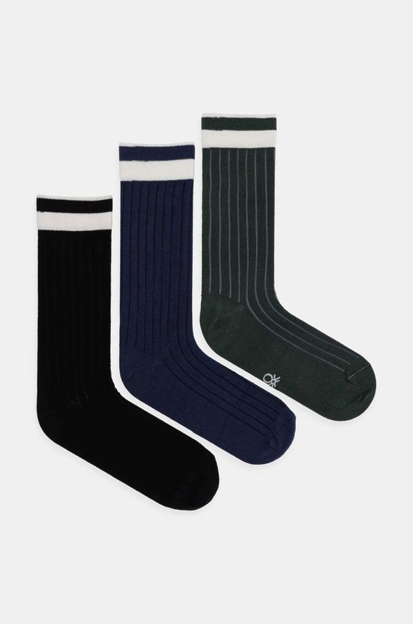 United Colors of Benetton Čarape United Colors of Benetton Giftbox 3-pack boja: crna, 6AO32702U