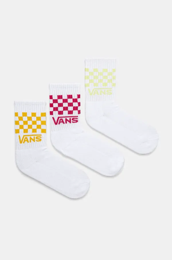 Vans Čarape Vans 3-pack za žene, boja: bijela, VN000GMUC9L1