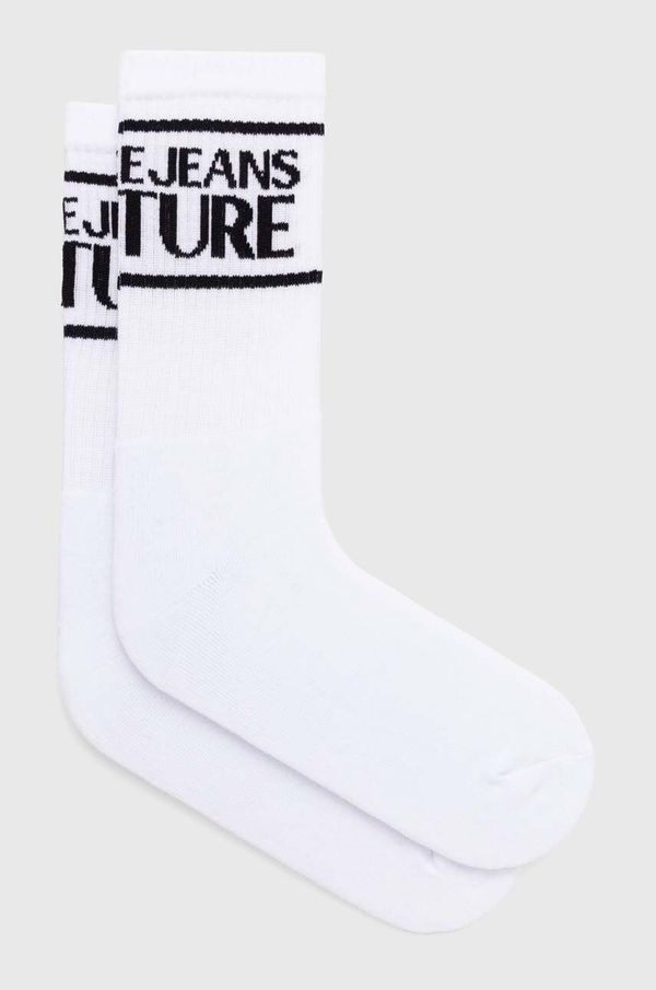 Versace Jeans Couture Čarape Versace Jeans Couture za muškarce, boja: bijela, 77GA0J04 ZG079