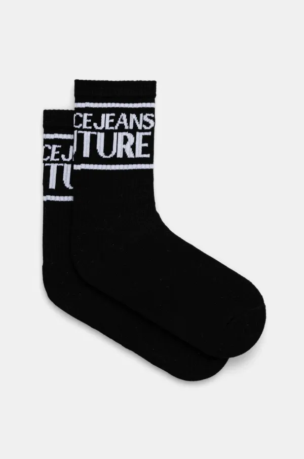 Versace Jeans Couture Čarape Versace Jeans Couture za žene, boja: crna, 78HA0J04 ZG079