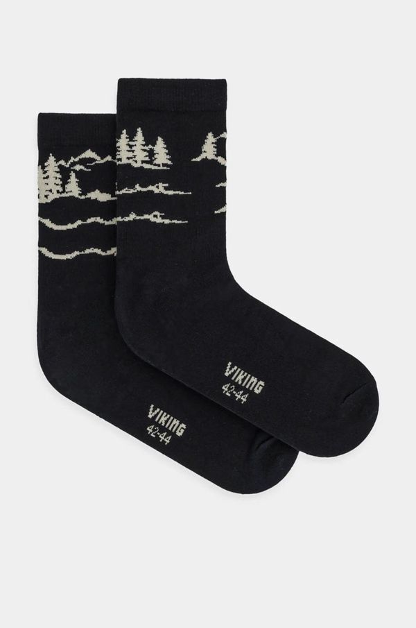 Viking Čarape Viking za muškarce, boja: crna, 920/25/9014