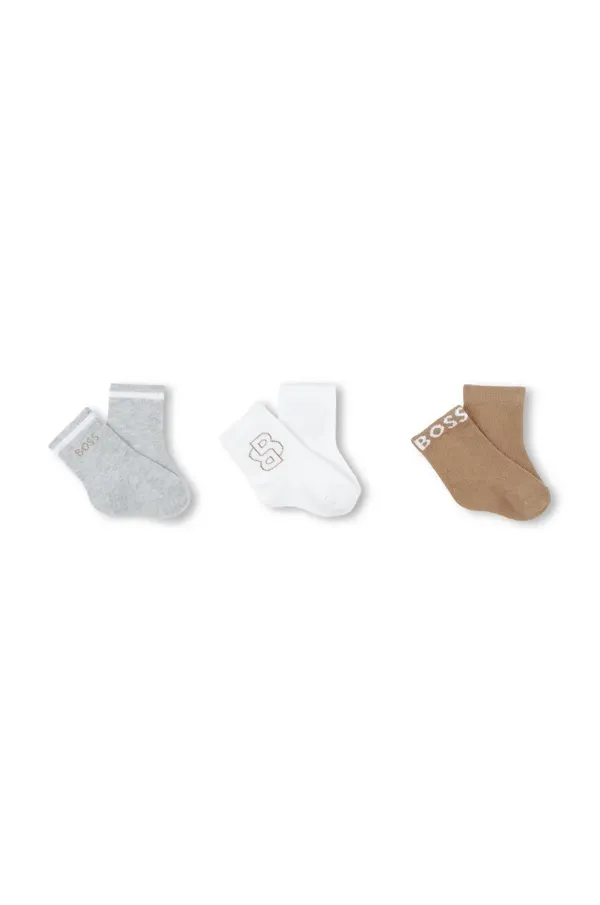 BOSS Čarapice za bebe BOSS 3-pack boja: bijela, J51742