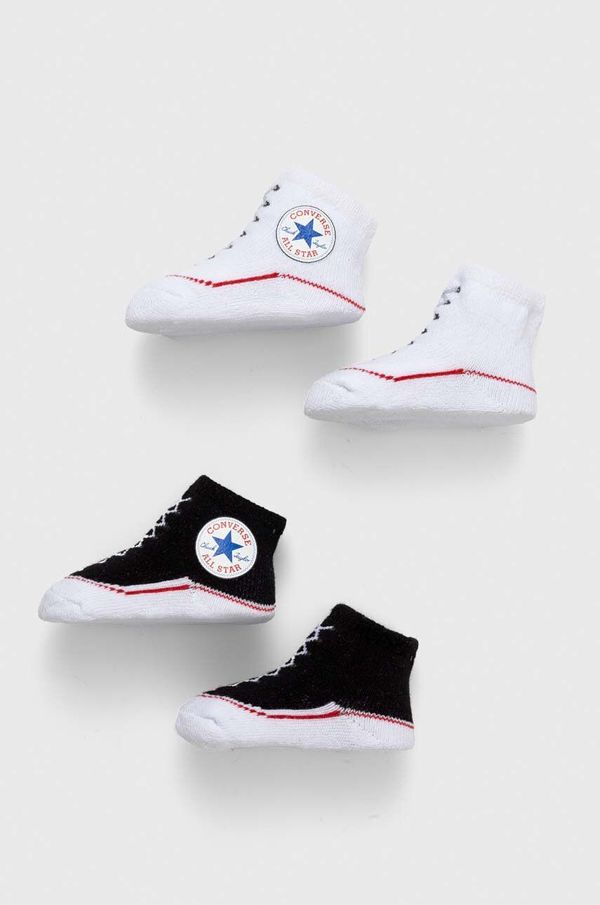 Converse Čarapice za bebe Converse 2-pack boja: crna